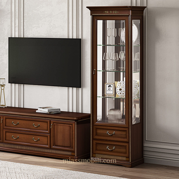 Шкаф 1-дв. для посуды правый (с зеркалом)