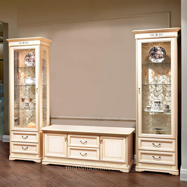 Тумба ТВ крем